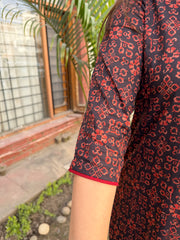 Black abstract Long kurta