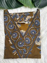 Mehendi Green Straight fit kurta