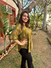 Mehendi green Sanganeri top
