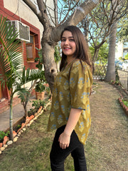 Mehendi green Sanganeri top