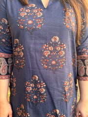 Indigo sangeri big buta kurta