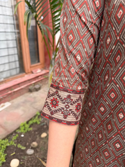 Brown Buti Full Suit Set Detailing by MySanskritam