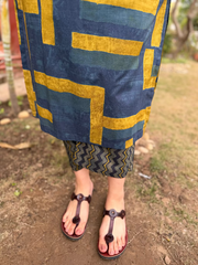 Blue Collar Geometric Coord Set Pants by MySanskritam
