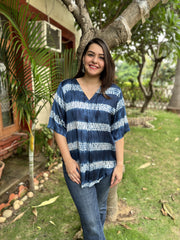 Shibori Modal silk free flow top