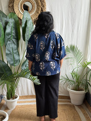 Indigo big buta shirt