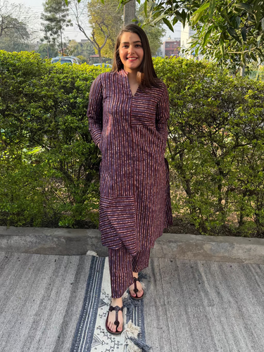 Wine lines Co-ord Set