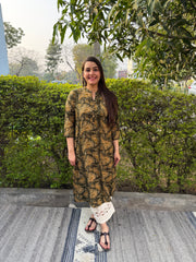Mehendi Green Ambi Kurta