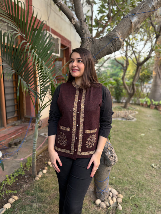 Coca-Cola Embroidered woollen Sidra (Waist coat)