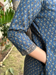 Blue floral Aline Kurta