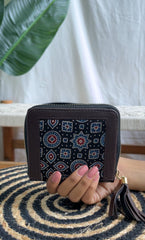 Ajrakh Zip wallet