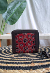 Ajrakh Zip wallet