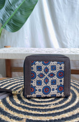 Ajrakh Zip wallet