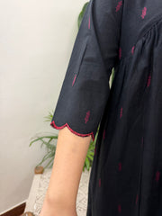 Black buti south cotton Aline kurta