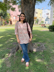 Blush Bloom Short Kurti