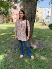 Blush Bloom Short Kurti