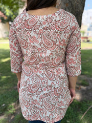 Blush Bloom Short Kurti