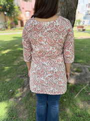Blush Bloom Short Kurti
