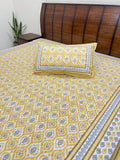 grey geometric print bedsheet