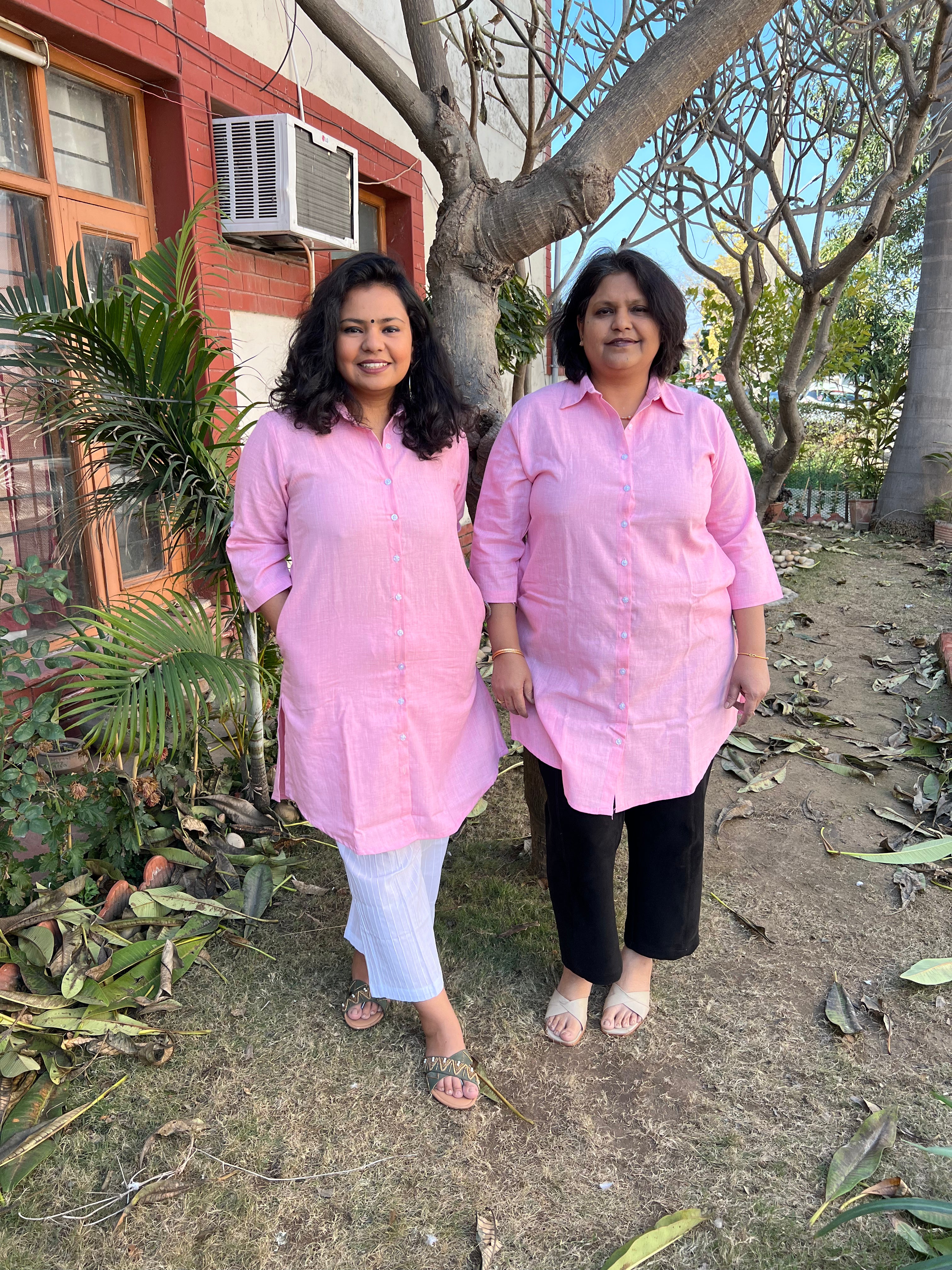 Pink Basic Shirt - MYSANSKRITAM