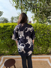 Blue horse top