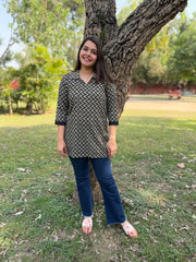 Zig Zag vibe Short kurti