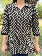 Zig Zag vibe Short kurti
