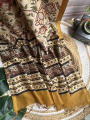 Rust Kantha Unstitched Suit set