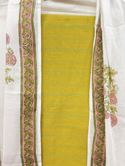 Lime green Unstitched Suit set