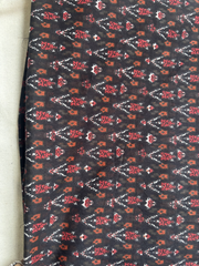 Black maroon texture Unstitched Suit set