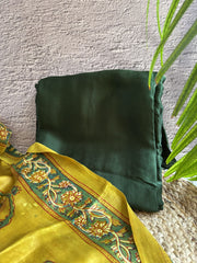 Ajrakh modal Unstitched Kurta duppata set