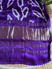 Purple modal solid Unstitched Kurta duppata set
