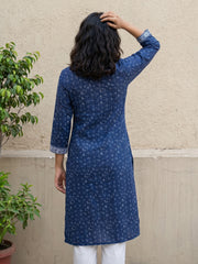 Indigo bindi kurta