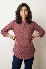 Rust Ambi short kurti