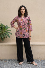 Powder pink kalamkari shirt
