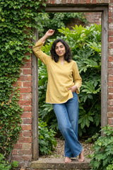 Yellow Lines Short kurti