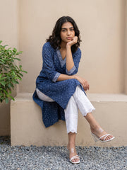 Indigo bindi kurta