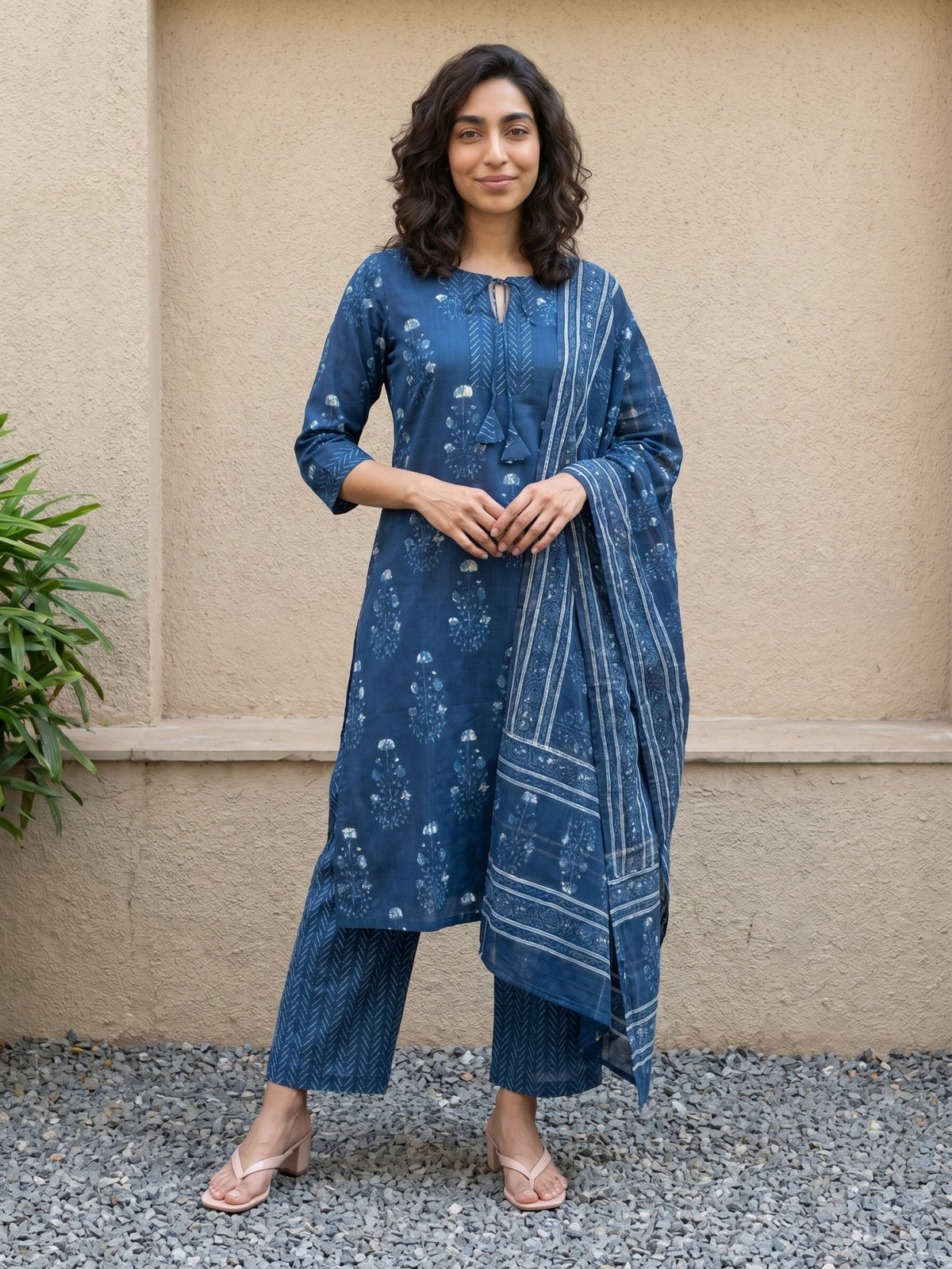 Blue buta full suit set