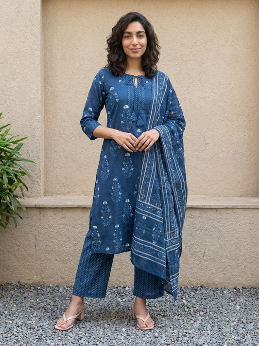 Blue buta full suit set
