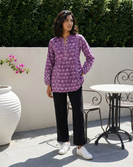 Purple Buta Aline Top