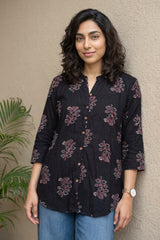 Black Big buta shirt