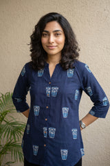 Blue chai shirt