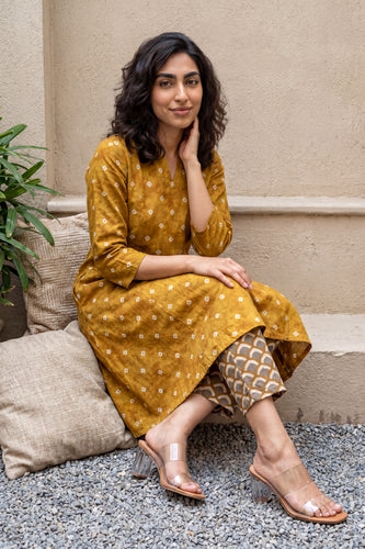 Mustard Bindi Coord set