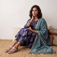 Blue kali Aline full suit set