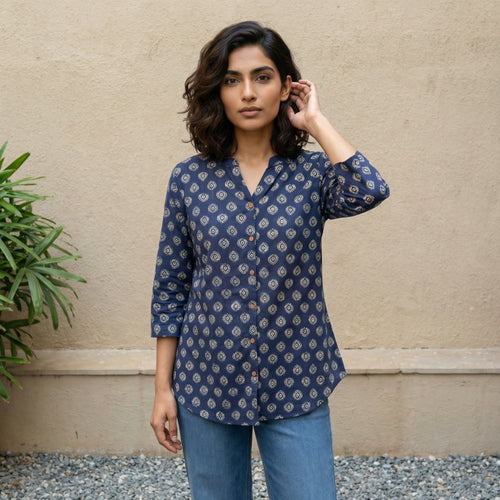 Indigo Buti shirt