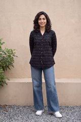 Black Ikkat Handloom shirt