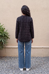Black Ikkat Handloom shirt