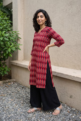Rangrez Ikkat  aline Kurta