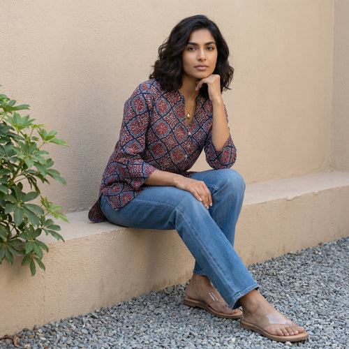 Ajrakh Jaal shirt