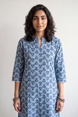 Blue floral Kurta