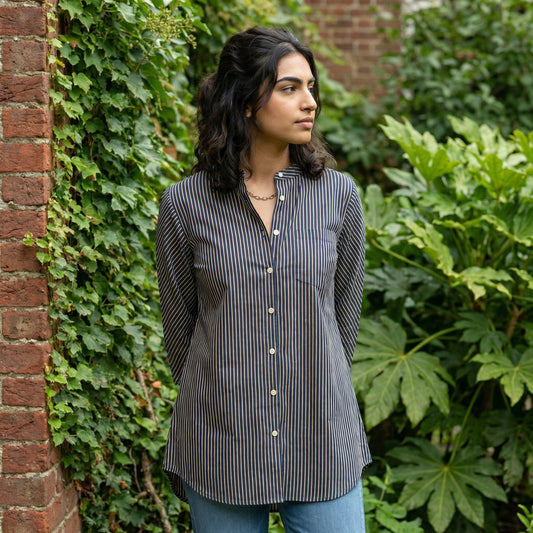 Basic ajrakh Lines shirt